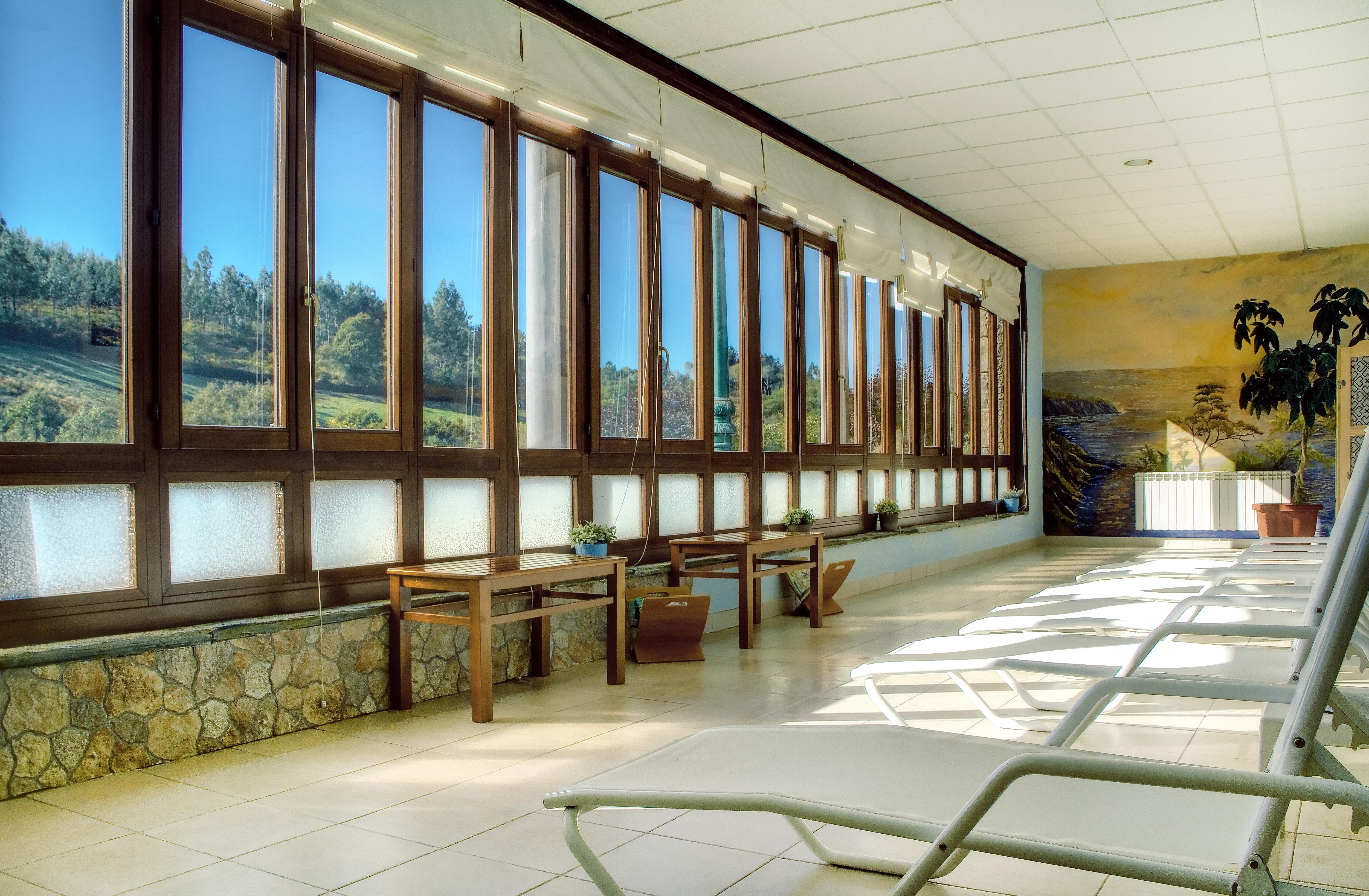 Hotel Balneario Rio Pambre ปาลัสเดเรย์ ภายนอก รูปภาพ
